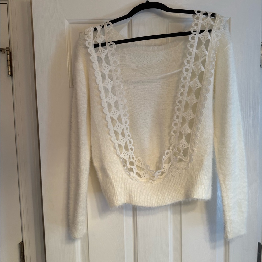 Women's White Sweater